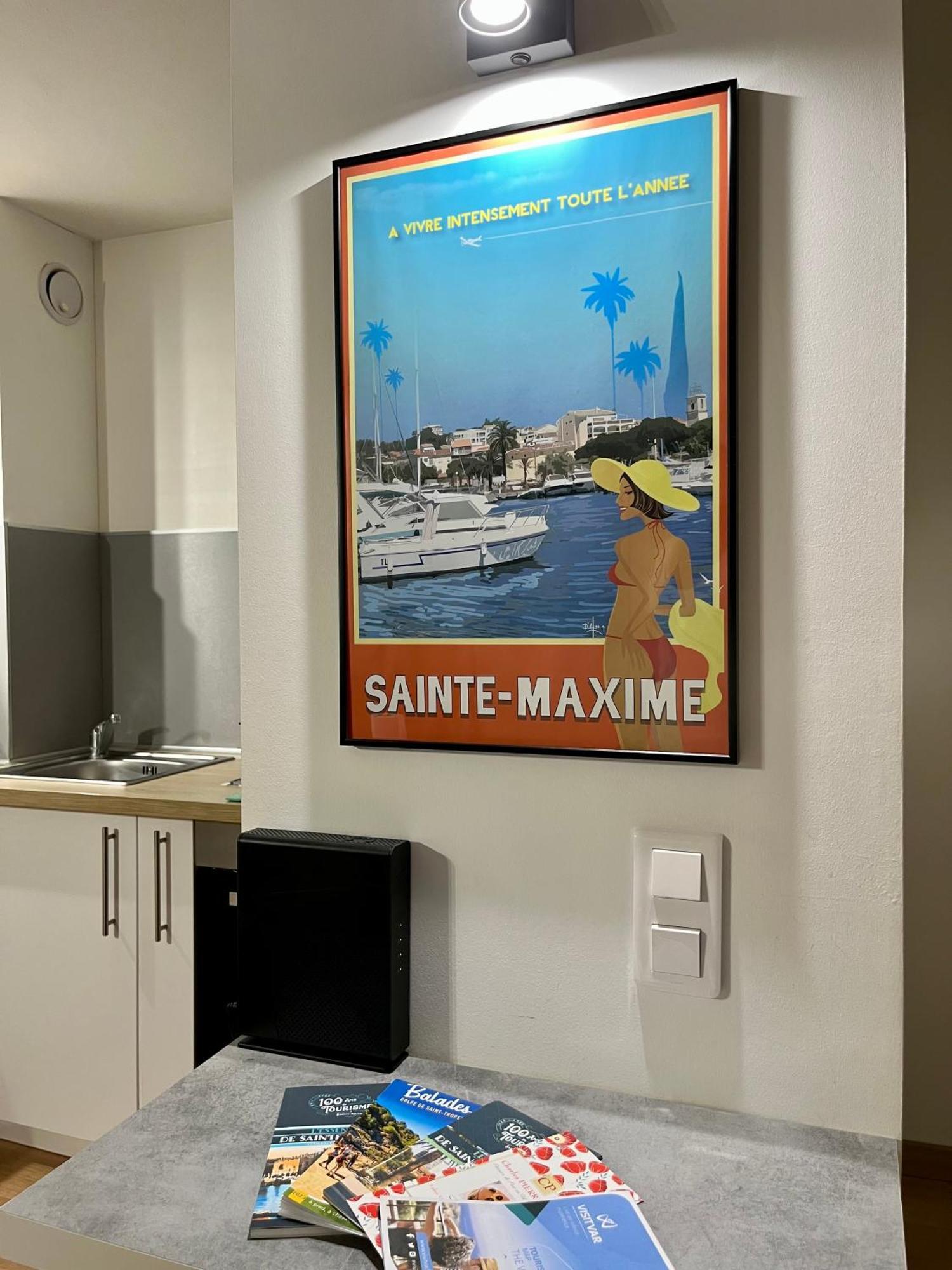 Perle Rare A 250M De La Plage ! Climatise Avec Parking, Balcon & Wifi Sainte-Maxime Exteriér fotografie